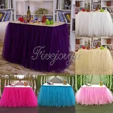 Tulle Tutu Table Skirt Tableware Wedding Party Xmas Baby Shower Birthday Decor Tutu Table Skirt Table Skirt Birthday Decorations