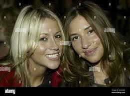 Nicole Appleton and Melanie Blatt, formerly of All Saints, watching Betty  Jackson, part of London Fashion Week, Spring 2006 Collections. Jeff  Moore/allactiondigital.com Stock Photo