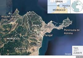 The territory had several rulers before the portuguese in 1415 took control of this city east of tangier. Migrants Reach Spain S Ceuta Enclave In Record Numbers Bbc News