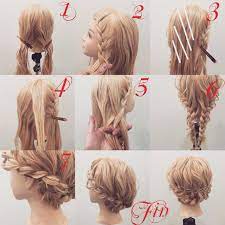 肩上のボブ ロング 三つ編みの片編み込みアレンジ 1 後ろを二等分にします 2 前髪と横の髪を一緒に三つ編みの片編み込みをします 前髪が短い場合は横の髪だけでやってください 3 後ろは写真のような斜め気味に髪をとっていきます 4 後ろの髪を取ります 5 三つ