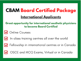 Loads of courses to choose from. A Road To Aesthetic Medicine Designations Board Certified Package