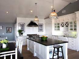 It's easy to maintain and when the light hits it, the black granite countertop will sparkle and shine. Black Grey And White Kitchen Ideas Novocom Top
