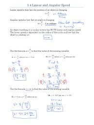 If an object moving in a circle at a constant speed sweeps through an angle δθ in time δt, the angular speed ω is given as explore travel & tour 3 4 Linear And Angular Speed