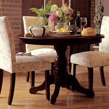 Carolina Winslow Pedestal Table Brown Dining Table In Kitchen Pedestal Dining Table Dining Table