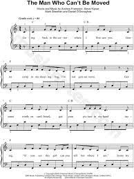 The Script The Man Who Can T Be Moved Sheet Music Easy Piano In C Major Transposable Download Print Sheet Music Easy Piano Printable Sheet Music
