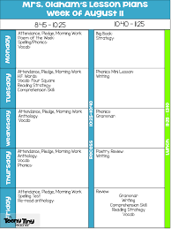 Lesson Plan Template A Teeny Tiny Teacher Lesson Plan Templates Phonics Mini Lesson How To Plan