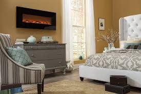 My electric fireplaces and fireplace tv stands add warmth to your living room, bedroom or den with up to five flame speeds and five flame color it's also safe to place your tv on an entertainment stand with a fireplace or mounted above it. Touchstone Onyx Wall Mounted Electric Fireplace Review