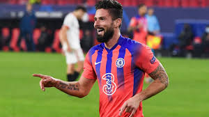 Olivier giroud premier league appearances 2020/21. Champions League 2020 Chelsea Vs Sevilla Olivier Giroud Scores Four Goals Hat Trick Records Transfer News Premier League Blues
