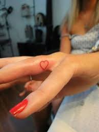 Red Heart Tattoo Red Heart Tattoos Heart Tattoo On Finger Ring Finger Tattoos