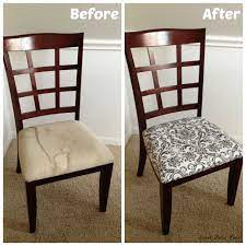 Dining Room Makeover Before After Fabric Dining Room Chairs Dining Room Makeover Dining Room Remodel