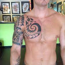 40 Amazingly Designed Marquesan Tattoo Patterns Chest Tattoo Men Cool Chest Tattoos Polynesian Tattoo