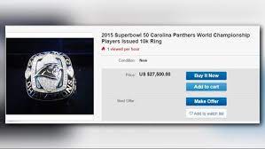 We are fans of the carolina panthers and we will keep pounding! Carolina Panthers 2015 Player Issued Nfc Championship Ring Listed On Ebay Wcnc Com