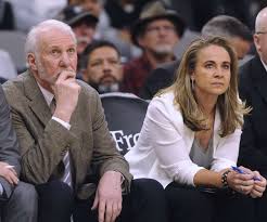 But hammon added that she would have preferred to coach her team to a victory, a tall order as they faced the defending champion los angeles lakers. Becky Hammon Coaches Spurs With Gregg Popovich As Her Assistant