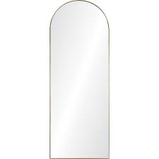 Furniture of america vivaldi full length standing floor mirror. Thatcher Gold Floor Length Mirror With A Thin Gold Metal Frame Winnoby