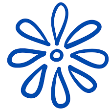 Dark Blue Flower Outline Macbook Folder Icon In 2021 Folder Icon Flower Outline Dark Blue Flowers