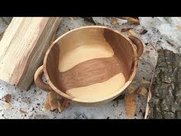 Woodturning An Oak Log Bowl Youtube In 2020 Tischlerei Drechseln Holz