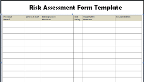 risk assessment form templates analysis management excel timeline bar chart