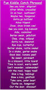 Kiddie Catch Phrases Jokes For Kids Catch Phrase Kids Learning