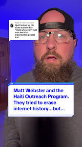 Replying to @Cam Matt Webster is (or was) committee chair for the Haiti  Outreach Program in Knoxville. The church (Cathedral of the Most Sacred  Heart of Jesus, Knoxville) is trying to cover it up, ...