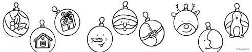 Print een kleurplaat van de kerstman, rendieren, santa's arreslee, kerstklokken, zingende engeltjes of wintertafereeltjes. Kleurplaat Kerstballen
