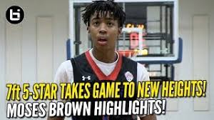 7' 2 / 245 lbs. High School Basketball Player Profiles Moses Brown