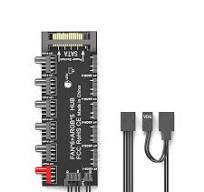 6 x PWM Fan and 5 x ARGB Control PCB Board Hub with SATA Powered