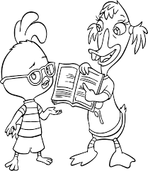 Awesome Chicken Little Ace Cluck Study Reading Coloring Page Paw Patrol Coloring Pages Fairy Coloring Pages Coloring Pages