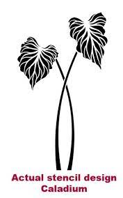 Large Stencil Caladium Wall Stencils For Easy Decor Better Than Wall Decals Stencils Wall Stencils Large Stencils