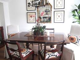 Suzani On The Chairs Contemporary Dining Room Sets Contemporary Dining Room Chair Dining Room Combo