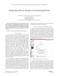 Please enable it to use the advanced features of this website. Pdf Analyzing Movie Scripts As Unstructured Text