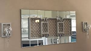Dollar Tree Diy Glam Wall Mirror And Sconces Dollar Tree Mirrors Diy Dollar Tree Decor Diy Mirror