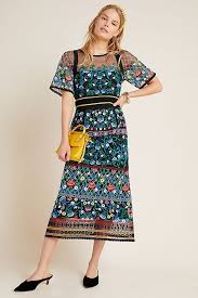 Esther Embroidered Midi Dress In 2020 Embroidered Midi Dress Midi Dress Casual Dresses For Women
