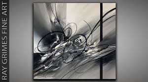 Abstract vector black triangular shards on white background. Black White Abstract Painting Techniques 252 Satisfying Relaxing Painting Demonstration Youtube