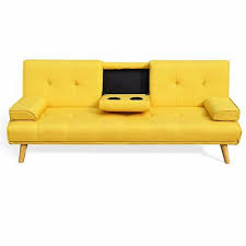 Mccann 3 Seater Clic Clac Sofa Mercury Row Upholstery Colour Yellow 3 Seater Sofa Bed Retro Couch Sofa Bed Sleeper