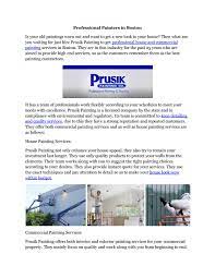 Explore the best info now. Professional Painters In Boston By Prusik Painting Issuu