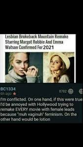 Im not sexist and homophobic! I jerk it to lesbian porn!” :  rFragileMaleRedditor