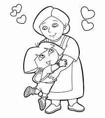 The picture showcases grandma reading her book in the bed. Top 10 Free Printable Grandma Coloring Pages Online