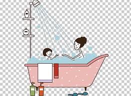 Painted and stenciled accent wall bathroom makeover ideas on a budget using easy to use wall stencil patterns from cutting edge stencils. Bathing Bathtub Mother Child Bubble Bath Png Clipart Angle Bathe Bathing Bathroom Bathtub Vector Free Png