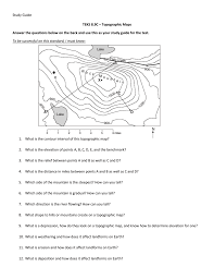 It is found in the top right hand corner of the map (fig. Reading Topographic Map Answer Key