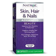 Nature made maximum strength biotin 5000 mcg softgel. Natrol Skin Hair Nails Advanced Beauty Capsules