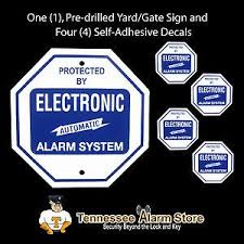 1 Security Burglar Alarm System Yard Sign 4 Window Home Alarm System Stickers Security Signs Alarm Systems For Home Signs