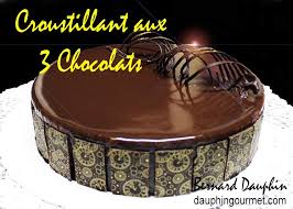 Croustillant Aux 3 Chocolats With Images Desserts Food Patisserie