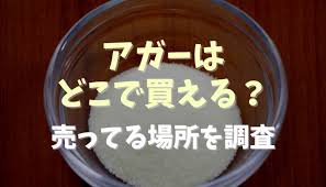 アガー 売っ てる 場所