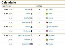 Liga mx hoy en vivo. Fechas Y Horarios De La Jornada 1 De La Liga Mx Mediotiempo