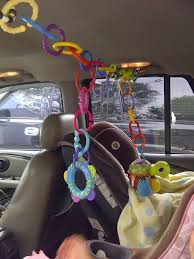 Connect Links Across The Backseat To Hang Infant Toys My Son Loved His Car Seat Toys When He Outgrew His Infant Carrier At 6 Mont To Be Expecting Baby