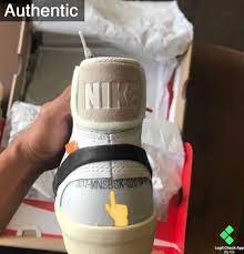 How To Spot Fake Vs Real Nike X Off-White Blazer : R/Flexicas