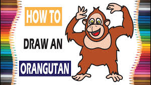 Oct 29, 2016 · steve irwin shares a moment with an orangutan and her baby. Drawing An Orangutan For Kids Animal Drawing Animals Kids Videos Kids Can Draw Youtube