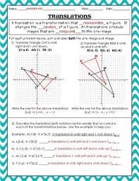 Transformations Review Worksheets By Middle School Math Methods Teachers Pay Teachers Worksheets Math Methods Middle School Math