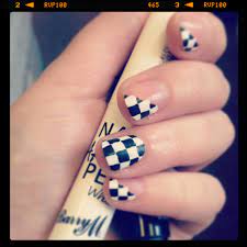 Red bull reject nails 'unbelievable' redemption as 'crazy' twist ruins ricciardo dream f1 2020, italian grand prix: Formula 1 Grand Prix Checkerboard Nail Art Nails Nail Art Stylish Nails