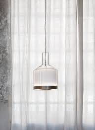 Medea Graphic Pendant Lamp In White Glass Vistosi Murano Blown Glass Lighting Ref 20020021